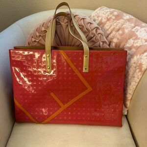 FABULOUS ARCADIA MADE IN ITALY PATENT TOTE BAG 🇮🇹 EUC